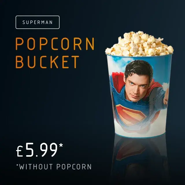 Superman's popcorn bucket
