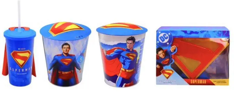 Superman's popcorn bucket